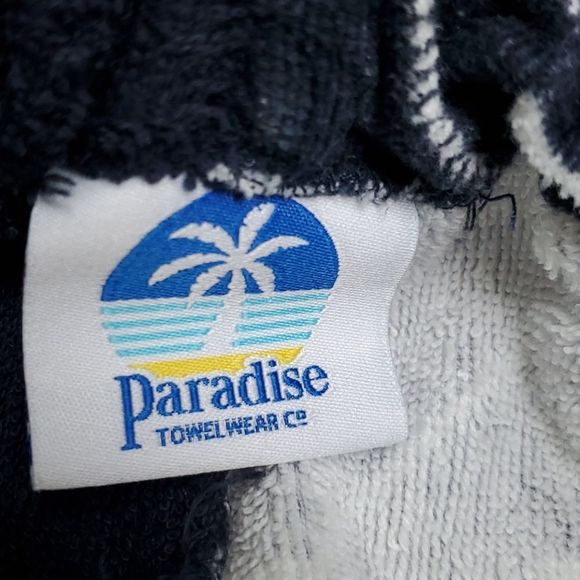 Navy blue XS towel pants beach swim cover up - Picture 4 of 5